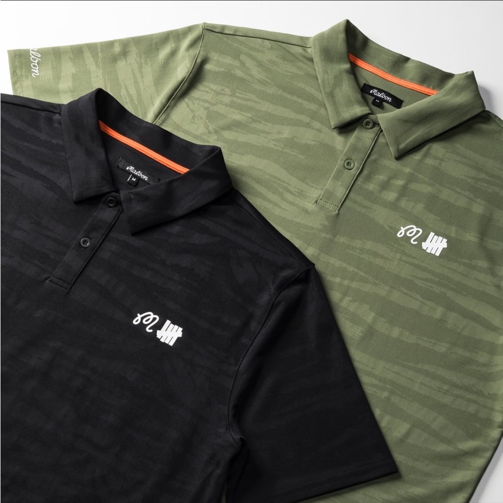 Undefeated x Malbon Men's Polo Shirt - Black